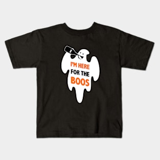 I'm Here For The Boos - Funny Ghost Kids T-Shirt